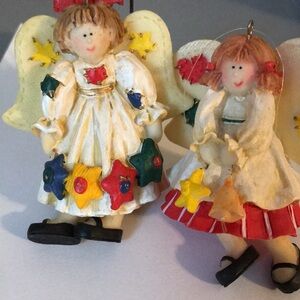 Adorable angels Christmas ornament